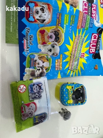 Кученце в метална кутийка - Carlos, снимка 2 - Фигурки - 52317503