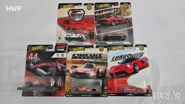 Hot Wheels Premium Ferrari Колички 