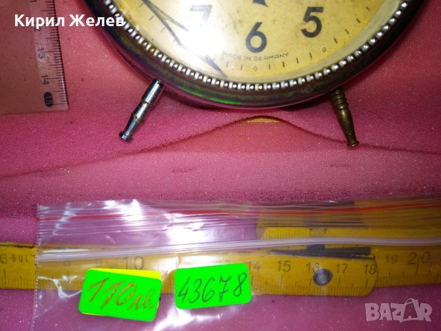 UMF RUHLA DUOCLOCK MADE IN GERMANY Стар КОЛЕКЦИОНЕРСКИ МЕХАНИЧЕН БУДИЛНИК ВИНТИДЖ МОДЕЛ 43678, снимка 7 - Антикварни и старинни предмети - 44464438
