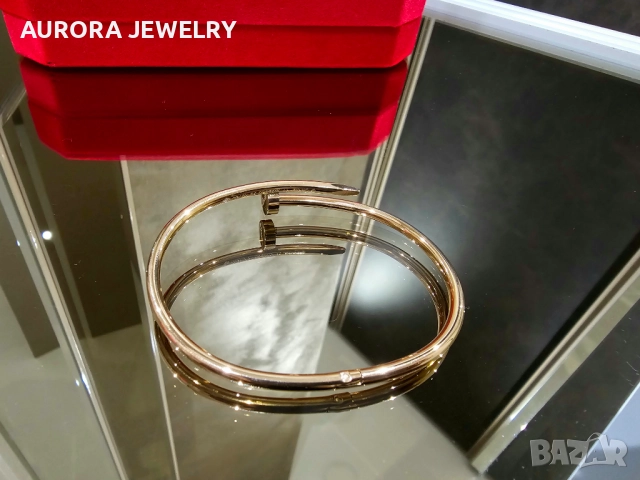 CARTIER Nail Juste un Clou Small Thin Rose Gold Гривна Пирон, снимка 5 - Гривни - 52830672