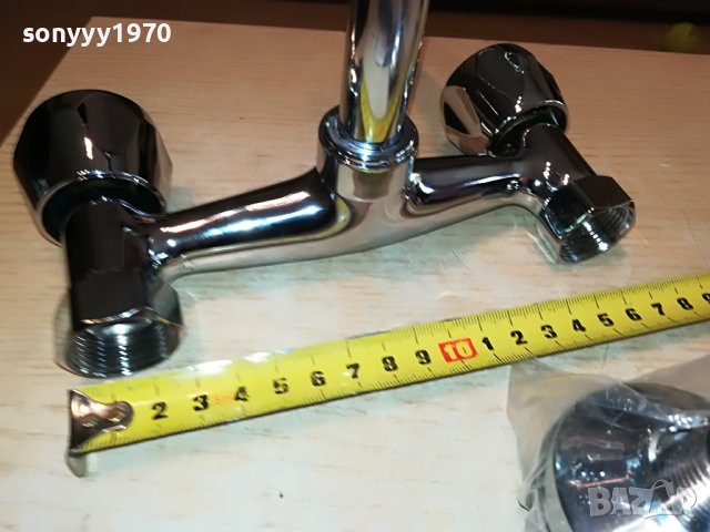 СМЕСИТЕЛ ЗА СТЕНА С ДВЕ ВРЪТКИ 0505231630, снимка 8 - Смесители - 40602333