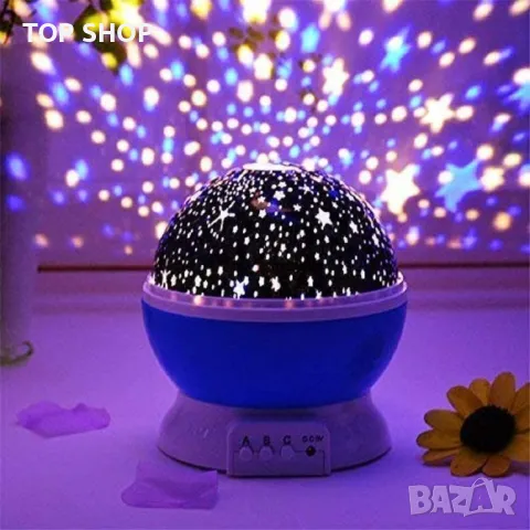 Лампа прожекция - Dream Rotating Projection Lamp, снимка 4 - Настолни лампи - 48765223