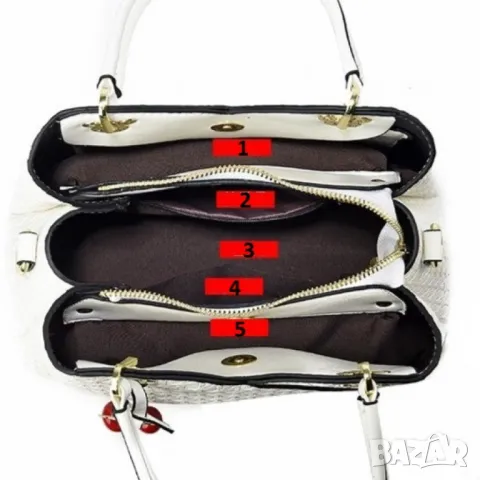 Дамска чанта Brown Cherry, снимка 2 - Чанти - 47938648