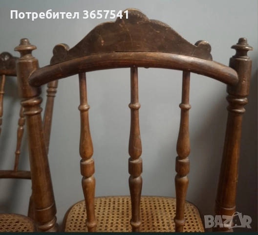 Столове Thonet, двойка, в оригинално състояние, снимка 3 - Столове - 52990606