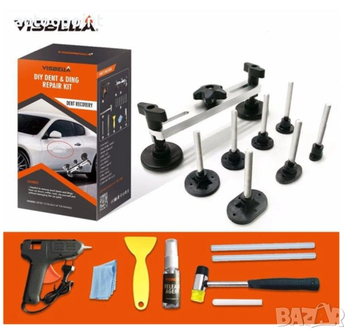 Комплект за изправяне на вдлъбнатини по ламарината колата Visbella колата, снимка 5 - Аксесоари и консумативи - 53943172