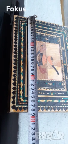 Страхотна дървена кутия за лули с интарзии - лула, кутия, снимка 6 - Антикварни и старинни предмети - 50978544