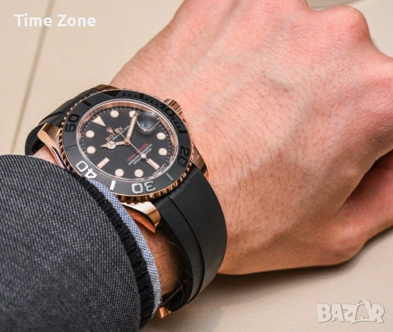 Rolex Yacht-Master 40mm (37mm) Rose Gold Black Ceramic Automatic Мъжки / Унисекс Различни Варианти, снимка 12 - Мъжки - 54060762