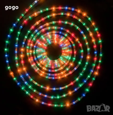 Светещ коледен кабел, Многоцветен, снимка 1