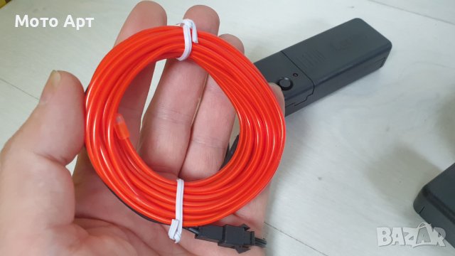 Светлинни Ленти на батерии - Подсветка за Кола, Мотор, Неон Надписи и Други, снимка 4 - Лед осветление - 40750390