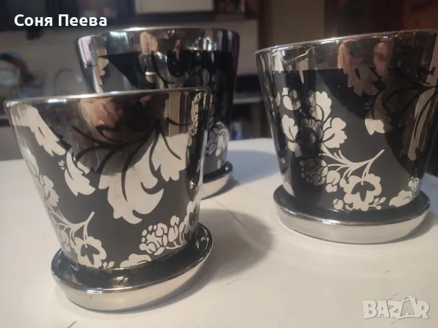 комплект керамични саксии, уникален дизайн