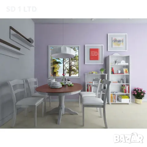 Библиотека Ella Støraa Mette 820323 масивен бор Етажерка дървен шкаф мебел модул, снимка 2 - Шкафове - 49298127