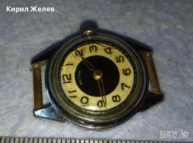 ВЕСНА Стар РЯДЪК КОЛЕКЦИОНЕРСКИ МОДЕЛ РУСКИ МЕХАНИЧЕН ДАМСКИ ЧАСОВНИК СССР 12221, снимка 15 - Антикварни и старинни предмети - 42137511