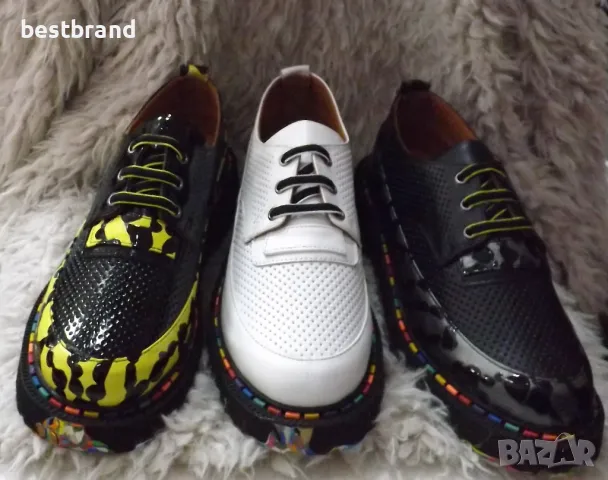 Дамски пролетно-есенни обувки, от естествена кожа, код 34/198 