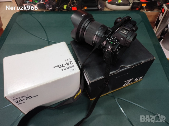 Фотоапарат Nikon Z6 II Black + Обектив Nikon Z Nikkor 24-70mm f4 S+светкавица GODOX V1n, снимка 2 - Фотоапарати - 51942345