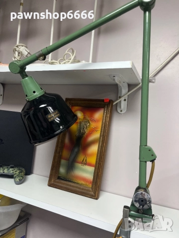 Работна лампа от 50-те години на миналия век от Кърт Фишер за Midgard, снимка 2 - Антикварни и старинни предмети - 52200589