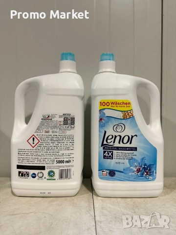 Немски Lenor гел 100 пранена, снимка 2 - Перилни препарати и омекотители - 52845285