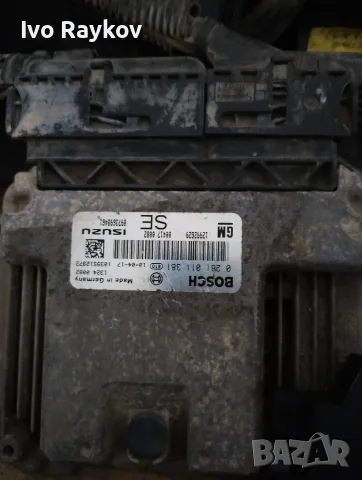 Компютър , ECU Opel Astra H 1.7CDTi , 12992629 , 0281011381 , 8973698461 , снимка 4 - Части - 56151421
