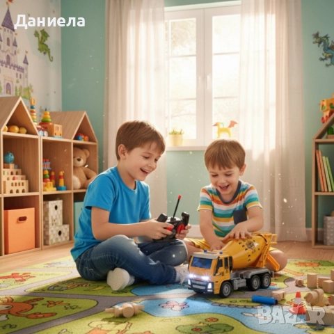 радиоуправляем бетоновоз Truck Construction R/C, снимка 2 - Коли, камиони, мотори, писти - 52201632