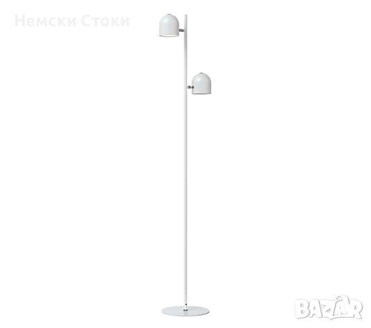 LED подова лампа с 2 крушки, до макс. 450 лумена, плавно димируема, въртящи се на 180° абажури, снимка 7 - Лед осветление - 52282754