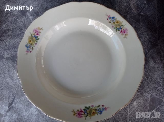 Порцелан посуда сосиера чиния плато супник салатиера сервиз, снимка 5 - Прибори за хранене, готвене и сервиране - 52897271