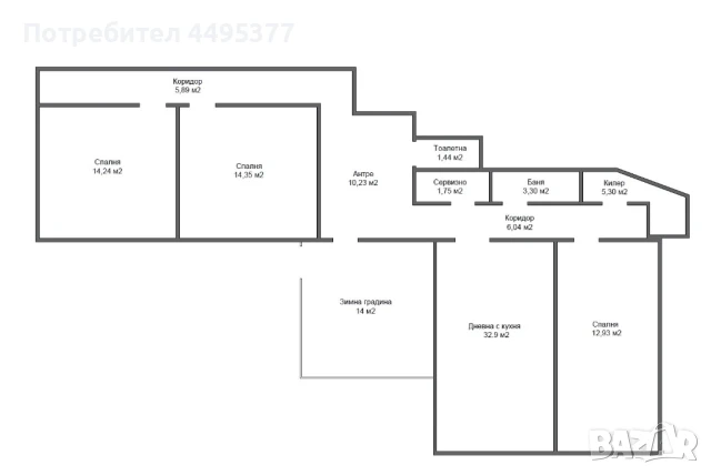 Продава се къща в кв. Аспарухово, снимка 17 - Къщи - 50577439