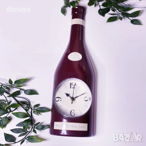 4797 Модерен кухненски часовник Бутилка, снимка 2 - Стенни часовници - 45670429