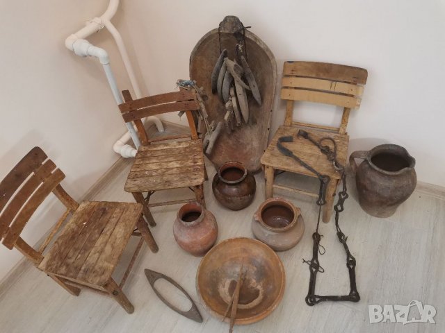 Детски старинни столчета, снимка 1 - Декорация за дома - 37183195