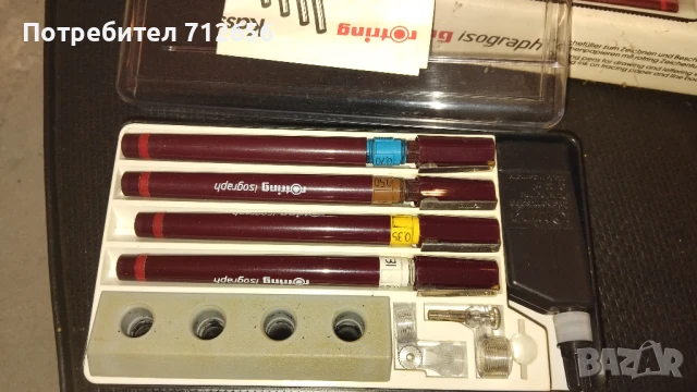 Рапидографи Rotring isograh , снимка 5 - Ученически пособия, канцеларски материали - 50981229