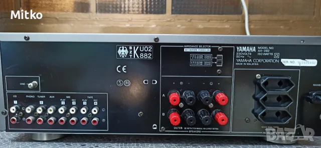 Yamaha AX-392 стерео , снимка 7 - Ресийвъри, усилватели, смесителни пултове - 55738431