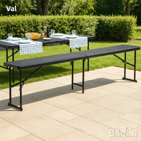 Сгъваема пейка за кетъринг 180 см - здрава и лесна за пренасяне , снимка 7 - Други - 53331530