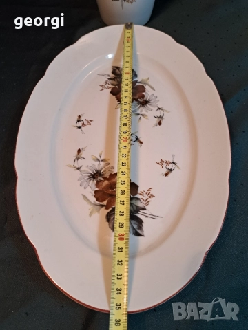 плато и кана български порцелан 30/4, снимка 4 - Сервизи - 52730077