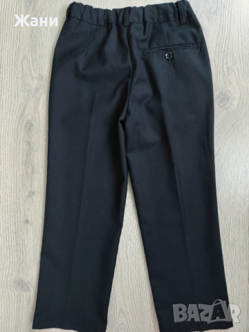 Детски официален черен панталон 116 размер, снимка 2 - Детски панталони и дънки - 51527729