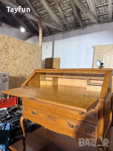 старинно бюро (Секретар) от дъб – Ръчна изработка, снимка 6 - Бюфети - 52873100