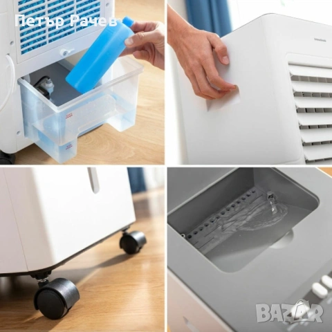 Охладител за въздух и овлажнител Voltz, 65W, 6л. резервоар вода, Таймер, дист. упр., снимка 4 - Овлажнители и пречистватели за въздух - 53963171