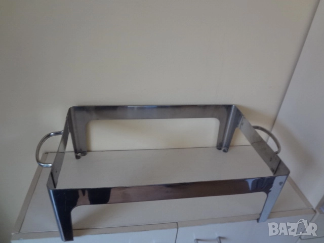 Голяма иноксова тава с капак и стойка, снимка 7 - Съдове за готвене - 52793764