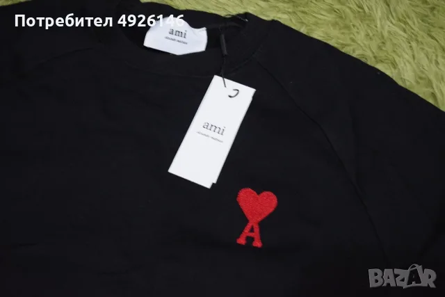 ЧИСТО НОВ! Ami Paris Sweatshirt Суичърт Блуза, снимка 4 - Суичъри - 55754151