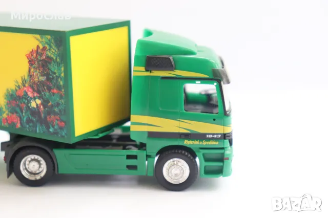 HERPA 1:87 H0 MERCEDES ACTROS КАМИОН TIR МОДЕЛ KОЛИЧКА, снимка 5 - Колекции - 50044695