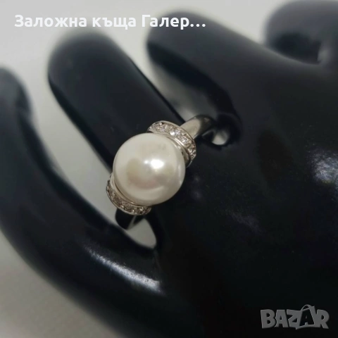 Нов сребърен пръстен с инкрустации – 925 проба, снимка 5 - Пръстени - 54214633