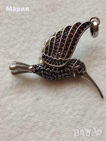 3D сребърна висулка, снимка 3 - Колиета, медальони, синджири - 34273198