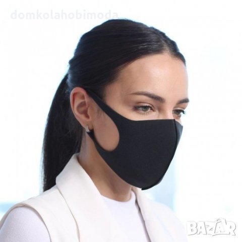 Черна Неопренова маски за лице, снимка 3 - Медицински консумативи - 31809014