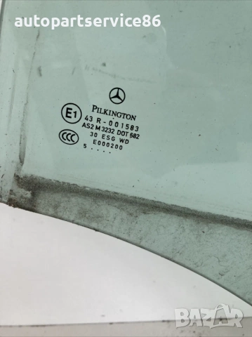 Стъкло за прозорец за задна лява врата за Mercedes A Class W169 A180 (2008), снимка 2 - Части - 54024148