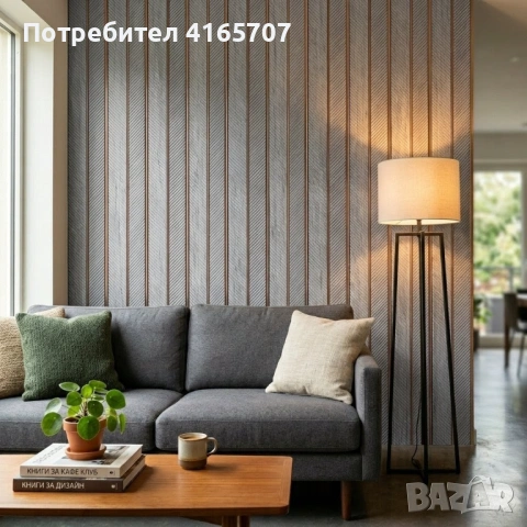 Дизайнерски 3D панел със сребриста текстура и меден кант - 16 см х 2.8 м, снимка 5 - Други стоки за дома - 54365245