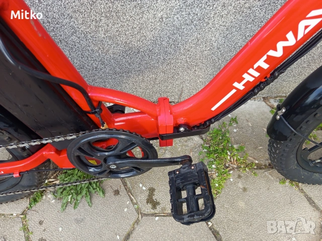 20 цола електрически алуминиев велосипед с 7 скорости усилени ляти капли амортисьори предни дискови , снимка 17 - Велосипеди - 53976594