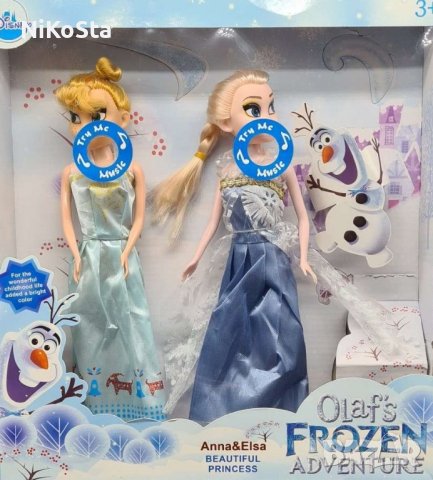 Пеещи Ана и Елза от замръзналото кралство , снимка 2 - Кукли - 42914512