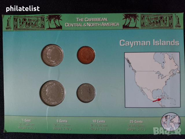 Комплектен сет - Кайманови острови 2002 , 4 монети, снимка 2 - Нумизматика и бонистика - 44536252