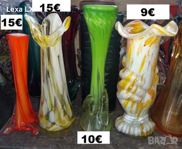 вази тип Мурано, снимка 3 - Вази - 53500382