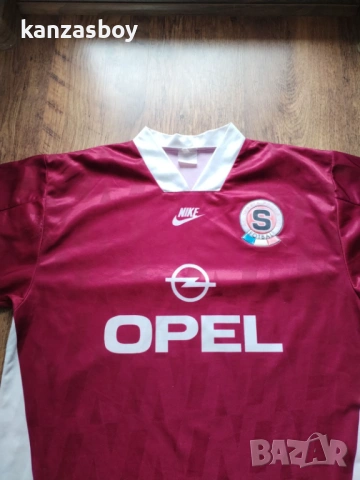 SPARTA PRAHA NIKE 1995 1996 HOME SHIRT FOOTBALL - футболна колекционерска тениска ХЛ, снимка 4 - Тениски - 54031697