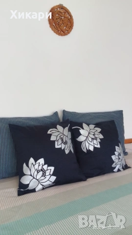 Ръчно рисувани декоративни калъфки от сатениран памук, снимка 4 - Декорация за дома - 50786415