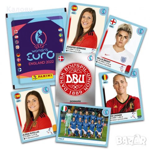 Албум за стикери Женско европейско първенство ЕВРО 2022 Англия, снимка 4 - Колекции - 36830725