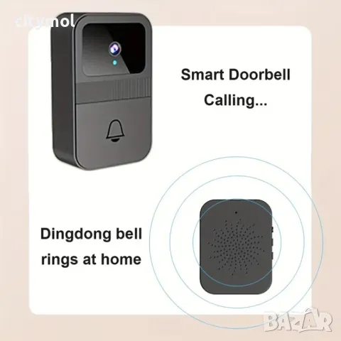 Smart Video звънец  Android, iOS, USB станция, нощен режим, двупосочно аудио, HD, снимка 5 - Друга електроника - 48054358